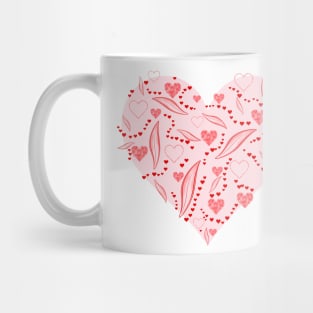 Valentine's day hearts pattern Mug